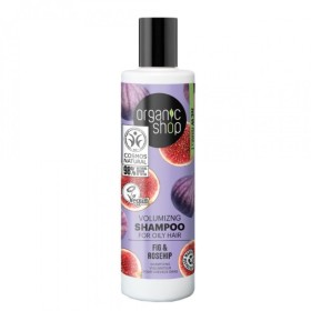 ORGANIC SHOP Volumizing Shampoo Fig & Rosehip Σαμπουάν για Όγκο για Λιπαρά Μαλλιά 280ml
