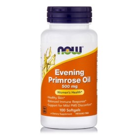 NOW Evening Primrose Oil 500mg Evening Primrose Supplement for Menopause & Menstruation 100 Softgels