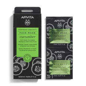 Apivita Express Beauty Μάσκα Προσώπου για Εντατική Ενυδάτωση με Αγγούρι 2x8ml