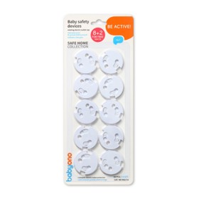 Babyono Electrical Outlet Safety Cover Rotating Cover System Προστατευτικά για Πρίζες 10 Τεμάχια