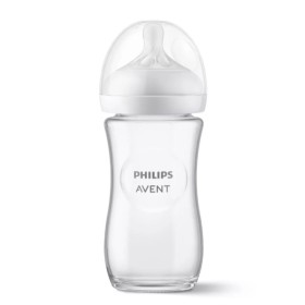 Philips Avent Γυάλινο Μπιμπερό Natural Response με Θηλή Σιλικόνης 3-6m (Scy933/01) 240ml Philips Avent Γυάλινο Μπιμπερό Natural Response με Θηλή Σιλικόνης 3-6m (Scy933/01) 240ml
