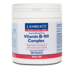 LAMBERTS Vitamin B-100 Complex Συμπλήρωμα με Βιταμίνη Β 200 Ταμπλέτες