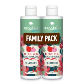 Messinian Spa Promo I Love You Cherry Much Σαμπουάν με Άρωμα Κεράσι & Βαμβάκι & Αμύγδαλο 2x300ml