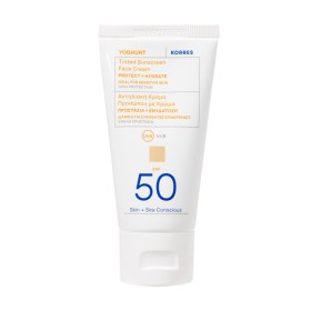 KORRES Yoghurt Tinted Sunscreen Face Cream Spf50 Αντηλιακή Κρέμα Προσώπου με Χρώμα 50ml