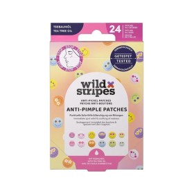 Wild Stripes Anti-Pimple Patches Smile Stop_Tea Tree Oil Επιθέματα Τοπικής Εφαρμογής για Σπυράκια 24 Τεμάχια