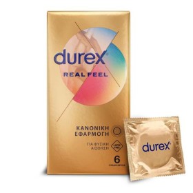DUREX Real Feel Προφυλακτικά Πολύ Λεπτά χωρίς Λάτεξ 6 Τεμάχια