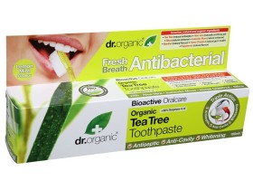 DR. ORGANIC Tea Tree Toothpaste Antibacterial Αντιδακτηριακή Οδοντόπαστα με Βιολογικό Τεϊόδεντρο 100ml