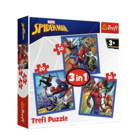 TREFL Μarvel Spiderman 3in1 3 Παιδικά Puzzles για 3+ Ετών 106 Κομμάτια
