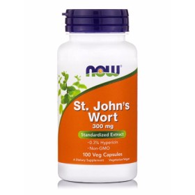 NOW ST. Johns Wort Extract 300 mg / 0,3% Συμπλήρωμα με Καταπραϋντικές & Ηρεμιστικές Ιδιότητες 100 Μαλακές Κάψουλες