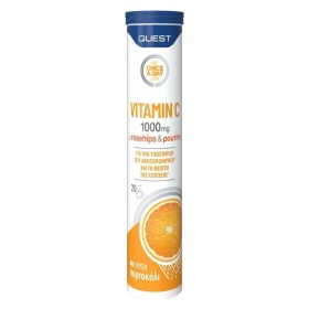 QUEST Vitamin C 1000mg with Rosehips & Rutin Βιταμίνη C με Ρουτίνη για το Ανοσοποιητικό Σύστημα 20 Αναβράζοντα Δισκία