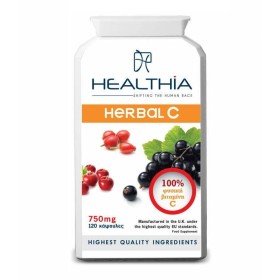 Healthia Herbal C 750mg για την Ενίσχυση του Ανοσοποιητικού 120 Κάψουλες