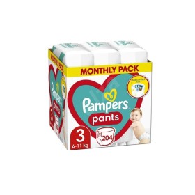 PAMPERS Pants Μέγεθος 3 για 6-11kg 204 Τεμάχια [MONTHLY PACK]