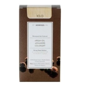 Korres Βαφή Argan Oil Advanced Colorant 10.0 Ξανθό Πλατίνας 50ml Korres Βαφή Argan Oil Advanced Colorant 10.0 Ξανθό Πλατίνας 50ml