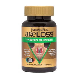 NATURES PLUS Ageloss Thyroid Support για την Καλή Υγεία του Θυρεοειδή 60 Κάψουλες
