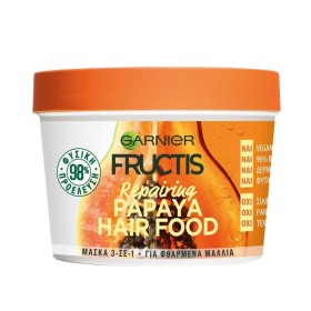 Garnier Fructis Hair Mask With Papaya Επανορθωτική Μάσκα Μαλλιών 3 σε 1 με Παπάγια για Φθαρμένα Μαλλιά 390ml Garnier Fructis Hair Mask With Papaya Επανορθωτική Μάσκα Μαλλιών 3 σε 1 με Παπάγια για Φθαρμένα Μαλλιά 390ml