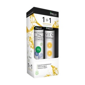 Inoplus Promo Magnesium 300mg & Vitamin B Complex για το Νευρικό Σύστημα 20 Αναβράζοντα Δισκία & Vit C 1000mg για Ενίσχυση του Ανοσοποιητικού 20 Αναβράζοντα Δισκία Inoplus Promo Magnesium 300mg & Vitamin B Complex για το Νευρικό Σύστημα 20 Αναβράζοντα Δισκία & Vit C 1000mg για Ενίσχυση του Ανοσοποιητικού 20 Αναβράζοντα Δισκία