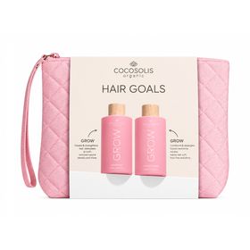 Cocosolis Promo Grow Shampoo Σαμπουάν για Ενδυνάμωση & Ανάπτυξη Μαλλιών 250ml & Grow Hair Growth Conditioner 200ml & Δώρο Pink Pouch 1 Τεμάχιο