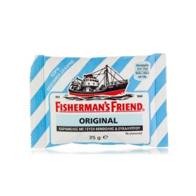 FISHERMANS FRIEND Original Καραμέλες για τον Πονόλαιμο με Μινθόλη & Ευκάλυπτο χωρίς Ζάχαρη 25g