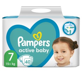 PAMPERS Active Baby Maxi Pack No7 (15+Kg) 40 τμχ
