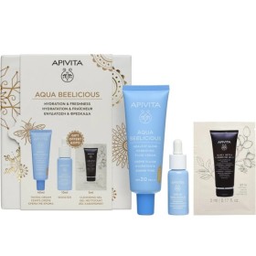 Apivita Promo Aqua Beelicious 24ωρη Ενυδατική Κρέμα Προσώπου Ημέρας με Χρώμα & SPF30 40ml & Refreshing Hydrating Face Booster 10ml & Black Detox Cleansing Jelly 5ml
