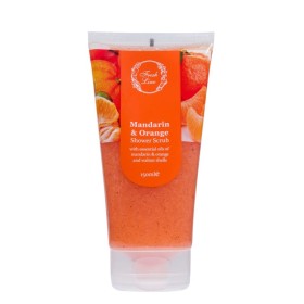 FRESH LINE Mandarin & Orange Shower Scrub Αφρόλουτρο & Scrub 2 σε 1 με Μανταρίνι & Πορτοκάλι 150ml