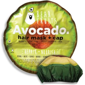 Bear Fruits Avocado Μάσκα Μαλλιών για Επανόρθωση & Περιποίηση 20ml & Σκουφάκι Αβοκάντο