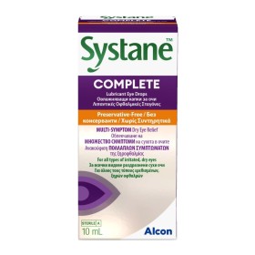 Alcon Systane Complete Οφθαλμικές Σταγόνες χωρίς Συντηρητικά για Ξηροφθαλμία 10ml