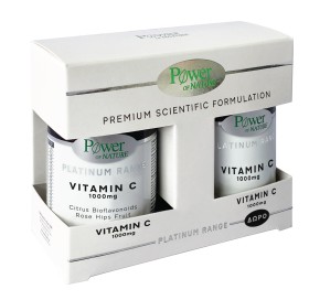 POWER HEALTH Set Platinum Range Vitamin C 1000mg Citrus Bioflavonoids-Rose hips Fruit 30 Δισκία & Vitamin C 1000mg 20 Δισκία
