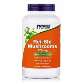 NOW Rei-Shi Mushrooms 270mg  Συμπλήρωμα για το Ανοσοποιητικό με Μανιτάρια 100 κάψουλες