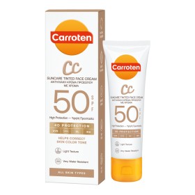 CARROTEN CC Suncare Tinted Face Cream SPF50 Αντηλιακή Κρέμα Προσώπου με Χρώμα 50ml