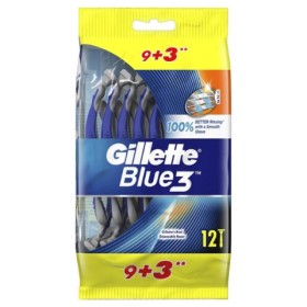 GILLETE Blue 3 Comfort Plus Disposable Razors 12 Pieces