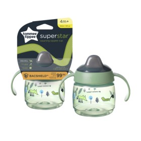 Tommee Tippee Εκπαιδευτικό Κύπελλο με Στόμιο Μαλακής Σιλικόνης Πράσινο 190ml 4m+ 1 Τεμάχιο