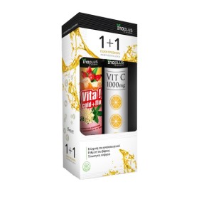 Inoplus Promo Vita Cold & Flu για Γρίπη & Κρυολόγημα 20 Αναβράζοντα Δισκία & Vitamic C Πορτοκάλι 1000mg 20 Αναβράζοντα Δισκία Inoplus Promo Vita Cold & Flu για Γρίπη & Κρυολόγημα 20 Αναβράζοντα Δισκία & Vitamic C Πορτοκάλι 1000mg 20 Αναβράζοντα Δισκία