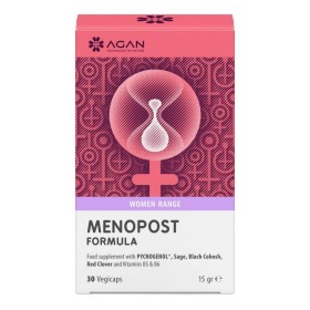 Agan Menopost Support για τη Διατήρηση της Υγιούς Γυναικείας Ορμονικής Ισορροπίας 30 Φυτικές Κάψουλες Agan Menopost Support για τη Διατήρηση της Υγιούς Γυναικείας Ορμονικής Ισορροπίας 30 Φυτικές Κάψουλες