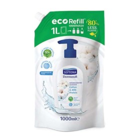 Septona Dermasoft Cotton & Milk Protein Ανταλλακτικό Υγρό Κρεμοσάπουνο με Βαμβάκι & Πρωτεΐνη Γάλακτος 1lt