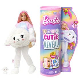 Mattel Barbie Cutie Reveal Κούκλα & Αξεσουάρ Cozy Cute Tees Προβατάκι με Μπλουζάκι dream Ξανθά Μαλλιά με Ροζ Ανταύγιες & Μπλε Μάτια 1 Τεμάχιο