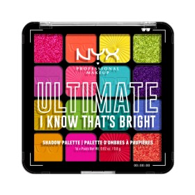 NYX PROFESSIONAL MAKE UP Ultimate Shadow Palette I Know Thats Bright Eye Palette 16 Shades 1 Piece