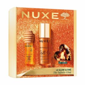Nuxe Promo Glow Huile Prodigieuse Huile Prodigieuse Roll On Dry Oil Ιριδίζον Λάδι 60ml & Reve de Miel Lip Care Oil Βάλσαμο για τα Χείλη 10ml & Δώρο Hair Clip 1 Τεμάχιο