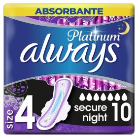 ALWAYS Platinum Secure Night Napkins With Wings No4 10 Pieces