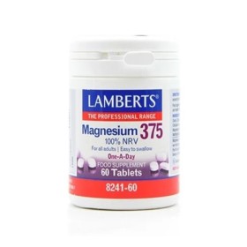 LAMBERTS Magnesium 375 Συμπλήρωμα με Μαγνήσιο 60 Ταμπλέτες