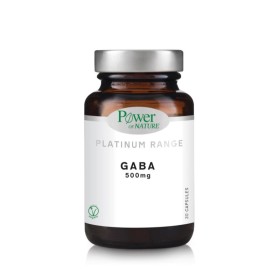 POWER OF NATURE Platinum Range Gaba 500mg για το Νευρικό Σύστημα 30 Φυτικές Κάψουλες