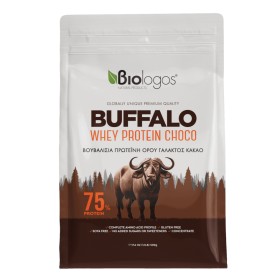 Βιολόγος Buffalo Whey Protein Choco Βουβαλίσια Πρωτεΐνη 75% Ορού Γάλακτος με Κακάο 500g