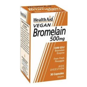 HEALTH AID Bromelain 500mg Dietary Supplement for Metabolism & Digestion 30 Capsules