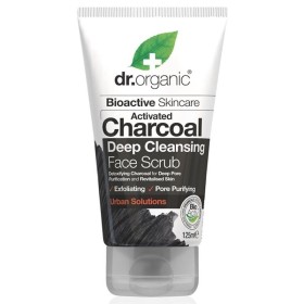 DR. ORGANIC Activated Charcoal Deep Cleansing Face Scrub Κρέμα Απολέπισης Προσώπου με Ενεργό Άνθρακα 125ml
