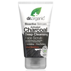 Dr.organic Activated Charcoal Deep Cleansing Face Scrub Κρέμα Απολέπισης Προσώπου με Ενεργό Άνθρακα 125ml