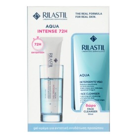 Rilastil Promo Aqua 72H Intensive Moisturizer Κρέμα Gel Προσώπου για Έως & 72 Ώρες Εντατική Ενυδάτωση 40ml & Face Cleanser 50ml