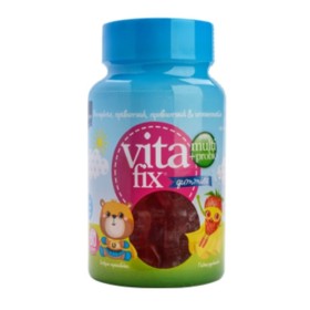 INTERMED Vitafix Multi & Probio Gummies Ζελεδάκια με Γεύση Φράουλα 60 Τεμάχια
