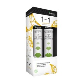 Inoplus Promo Multi Vit Q10 Ginkgo Biloba Πολυβιταμίνη για Ενέργεια & Τόνωση 2x20 Αναβράζοντα Δισκία Inoplus Promo Multi Vit Q10 Ginkgo Biloba Πολυβιταμίνη για Ενέργεια & Τόνωση 2x20 Αναβράζοντα Δισκία