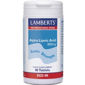 LAMBERTS Alpha Lipoic Acid 300mg Αντιοξειδωτικό Συμπλήρωμα Άλφα Λιποϊκού Οξέως 90 Ταμπλέτες