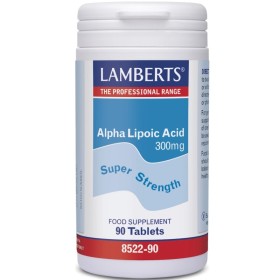 Lamberts Alpha Lipoic Acid 300mg Αντιοξειδωτικό Συμπλήρωμα Άλφα Λιποϊκού Οξέως 90 Ταμπλέτες